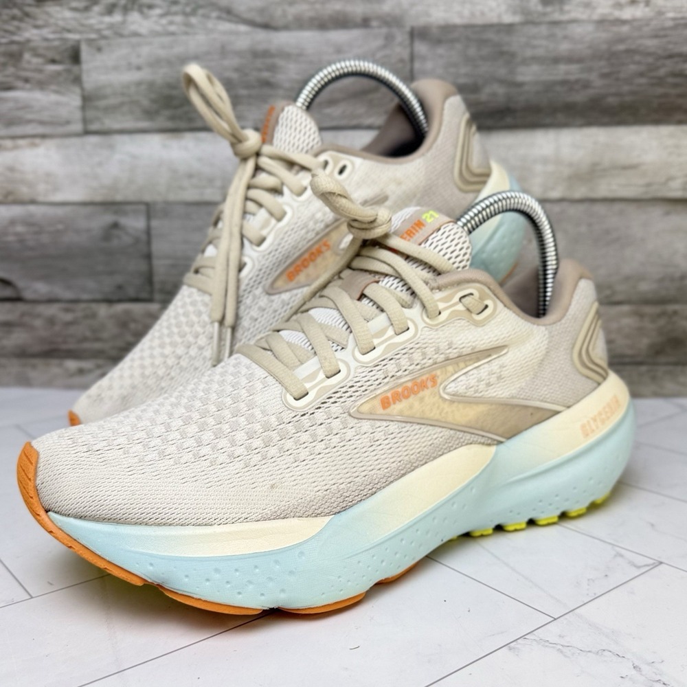 Brooks Glycerin 21 - Women's 7.5 B - Running Shoe Sneaker Coconut Aqua
